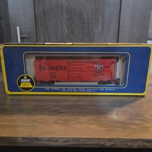 AHM HO Scale Burlington Route Box Car Way of the Zephyrs Red 5486 D CB&Q 62984